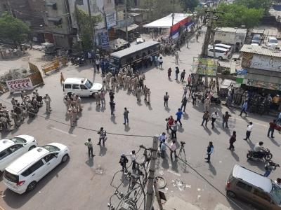 हिंसा के बाद जहांगीरपुरी में भारी संख्या में सुरक्षाबल तैनात