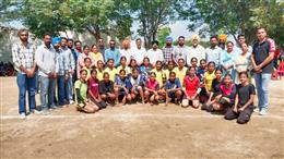 67th District School Summer Games under 17 girls' flag of maur zone